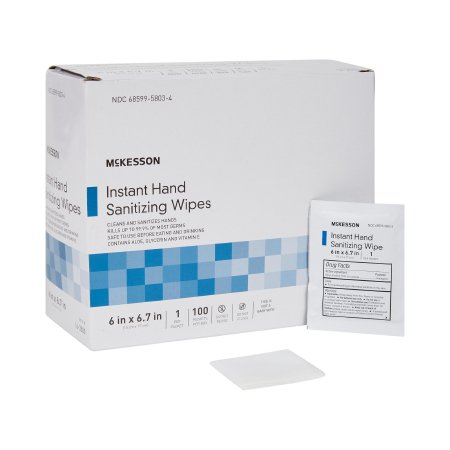 McKesson Ethyl Alcohol Instant Hand Sanitizing Wipes (100 Wipes)