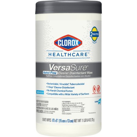 Clorox Healthcare® VersaSure™ Alcohol-Free Disinfectant Wipes (150 Wipes)