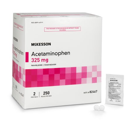 325mg Acetaminophen Unit Dose Tablets (250 Packs)