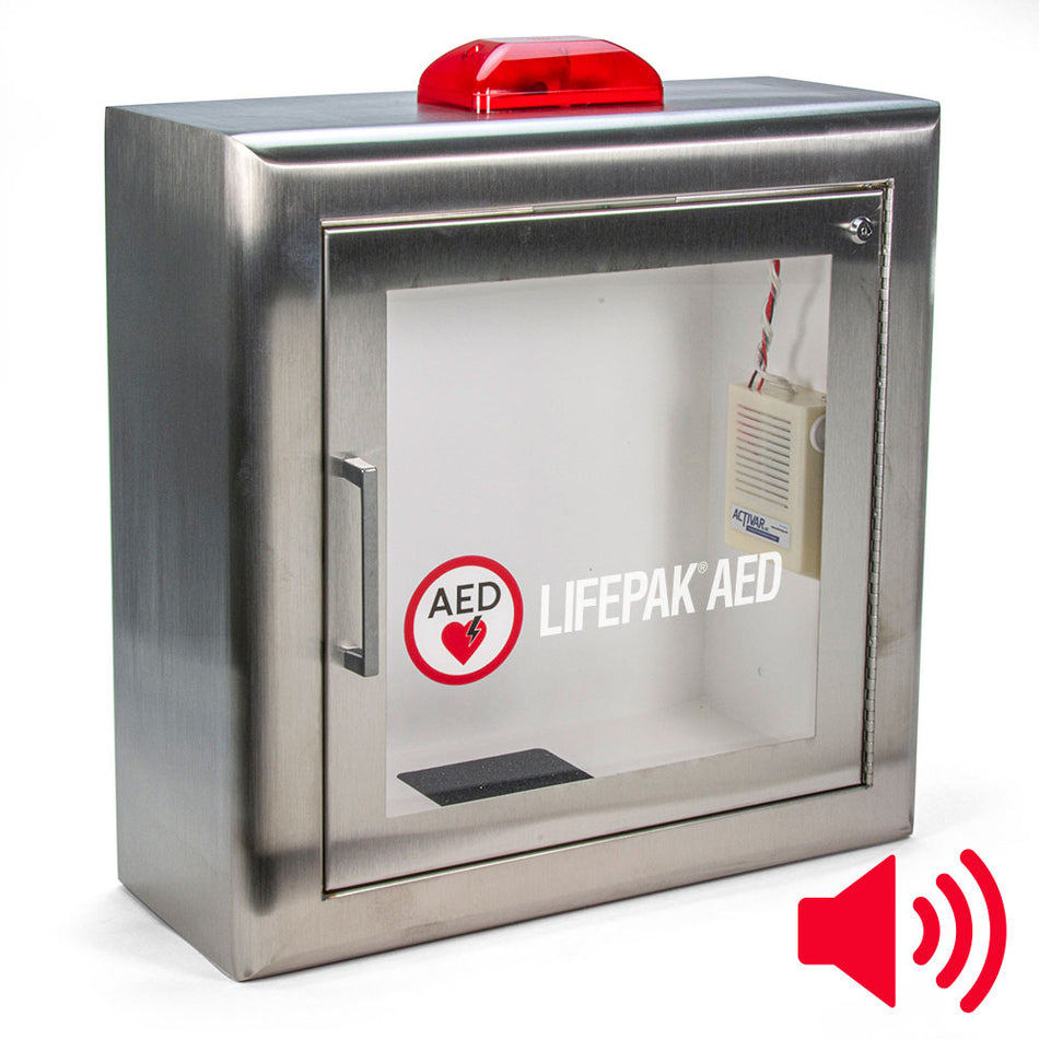 Physio Control Lifepak Surface Wall Mount AED Cabinet