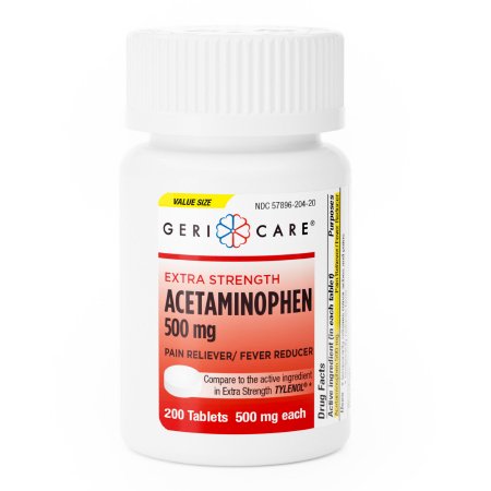 500mg Acetaminophen Caplets (200 Caplets)