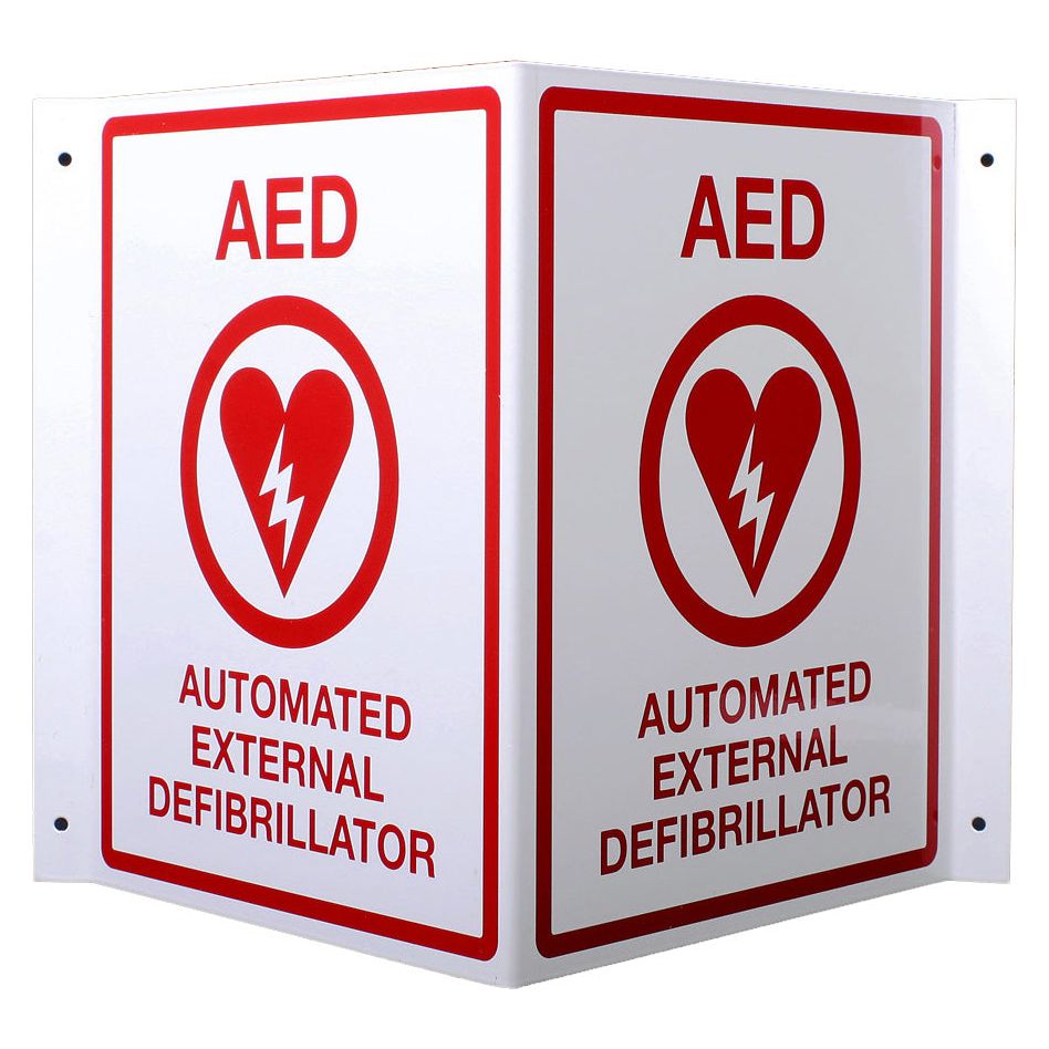 3D AED Wall Sign