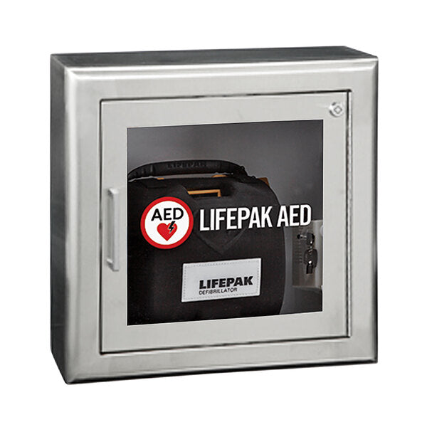 Physio Control Lifepak Standard Surface Mount AED Wall Cabinet