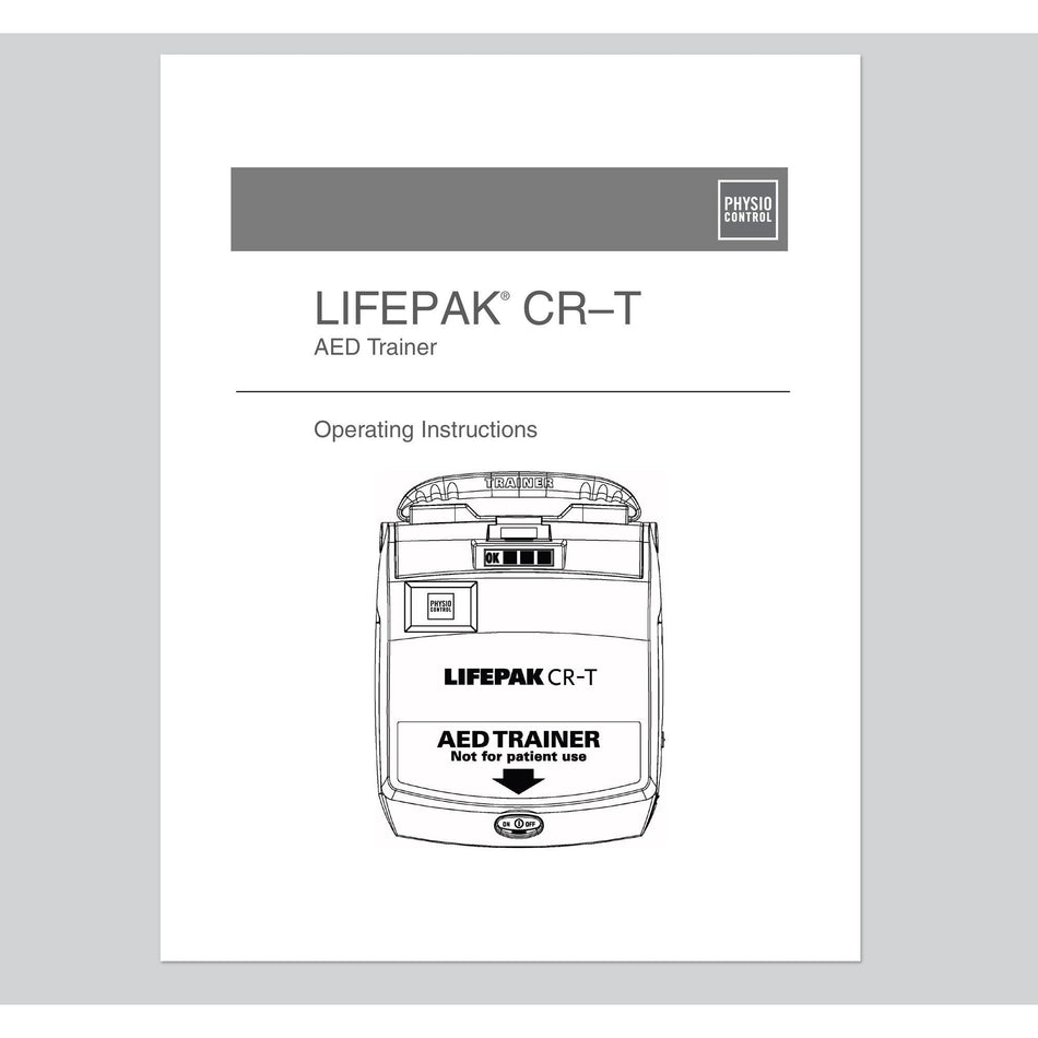 Physio Control Lifepak CR Plus AED Trainer Operating Instructions