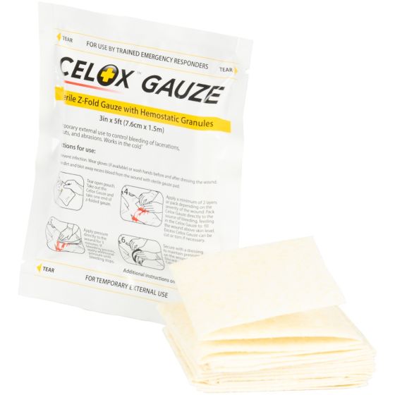 Celox™ First Aid Hemostatic Gauze