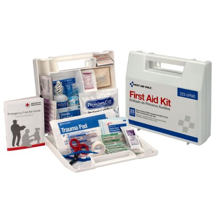 First Aid Only® 25 Person Plastic Case First Aid Kit