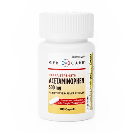 500mg Acetaminophen Caplets (100 Caplets)