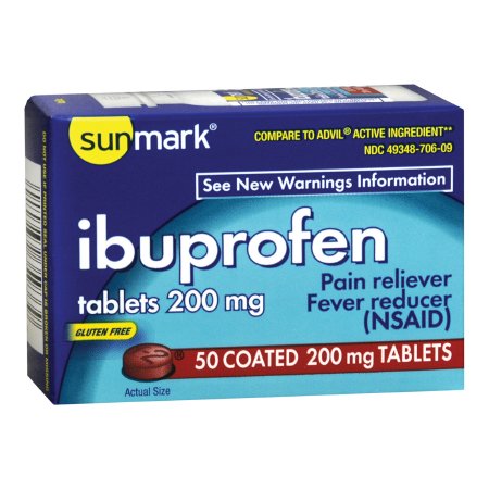 sunmark® 200mg Ibuprofen Tablets (50 Tablets)