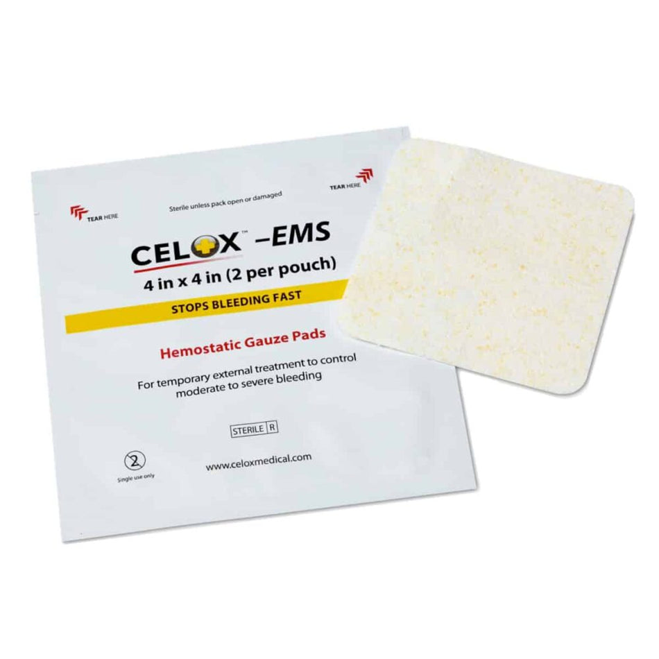 Celox™ EMS 4"x4" Hemostatic Gauze