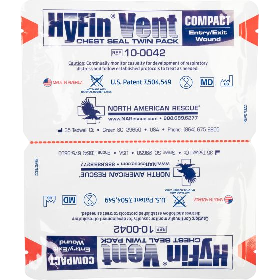 Hyfin® Vent Compact Chest Seal (2 Pack)